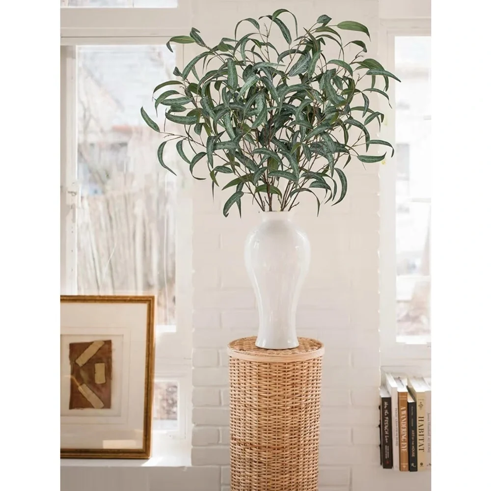 Faux Eucalyptus Stems 6 Pieces Salix Leaves Greenery Stems for Arrangements 34